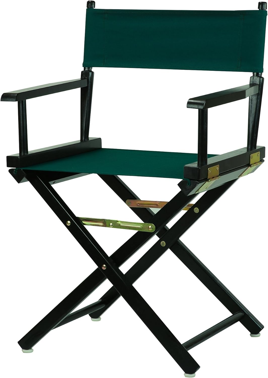Casual Home 18" Director's Chair Black Frame with Hunter Green Canvas