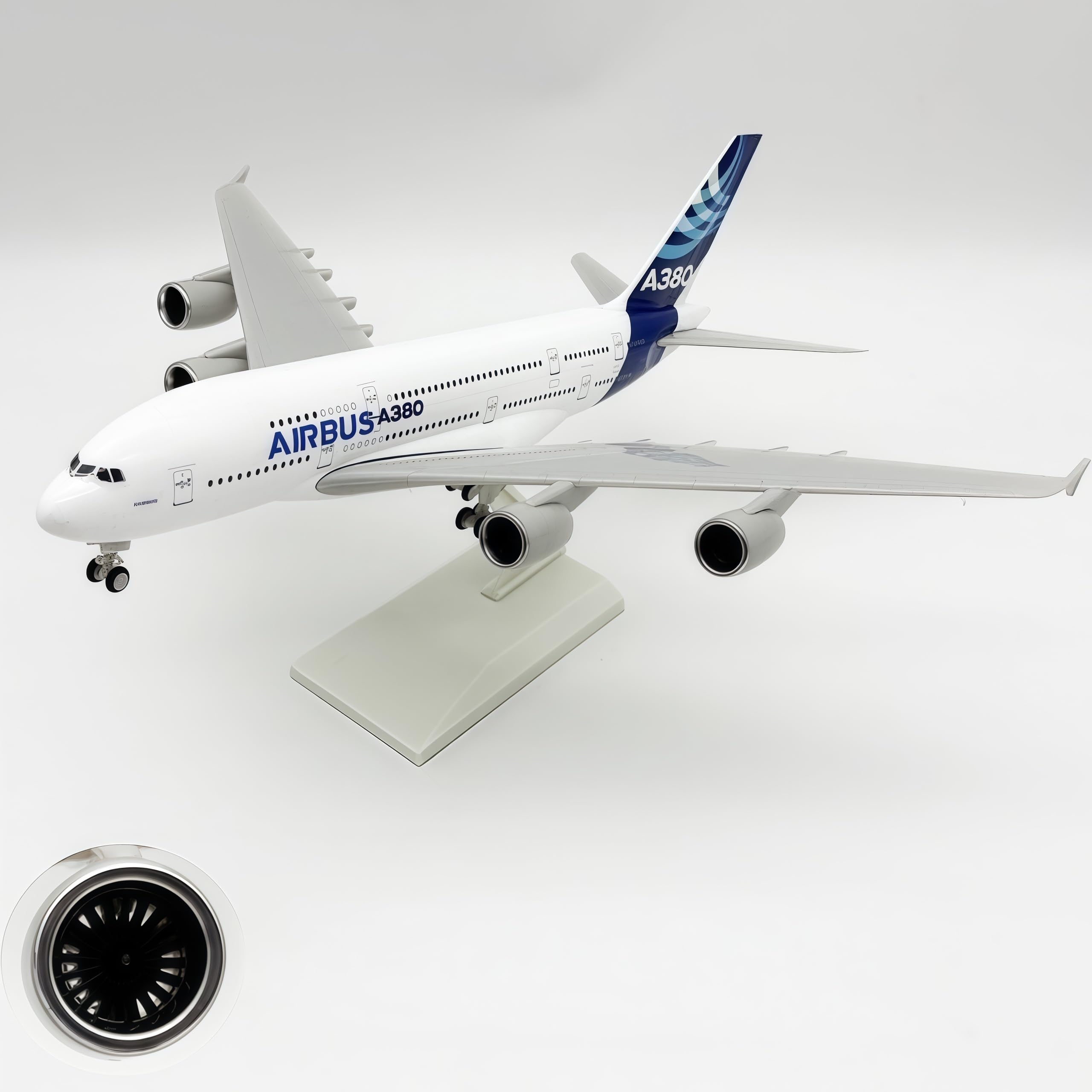 LGSRSNXHTX 1/200 Diecast Metal Airplane Model with Stand A380 Plane Model for Adult Aviation Gifts,Desktop Display Airplane Ornament