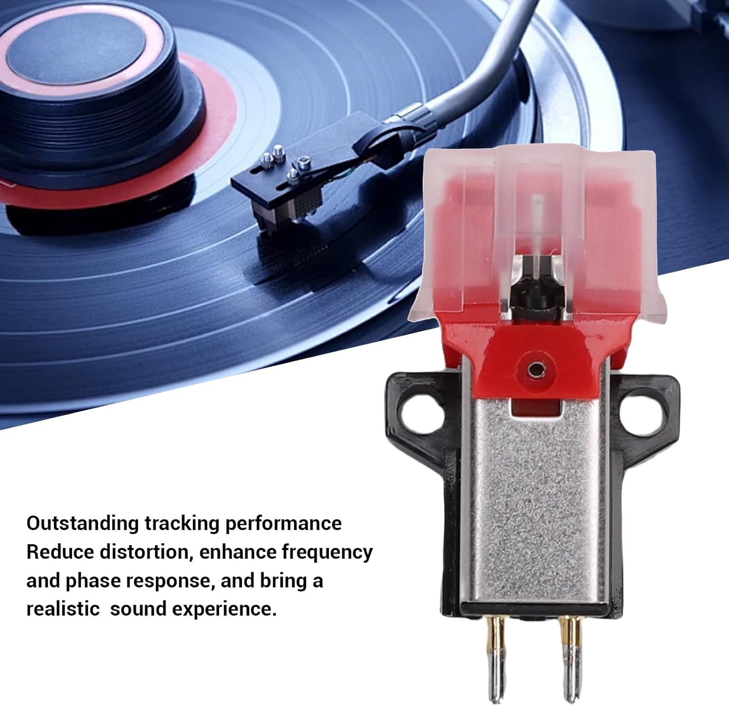 AT91R Cartridge Replacement, Dual Moving Magnet Phonograph Cartridge Record Needle Replacement for AT LP3 / AT LP60 / AT PL300