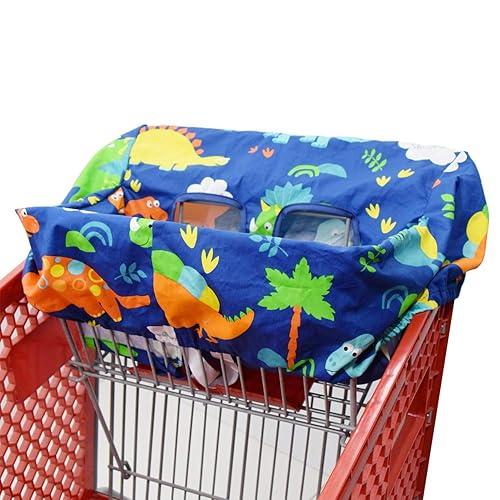 Miniatura 20 de Pozico Funda para carrito de compras y funda para silla alta, lavable a máquina, funda para carrito de comestibles para bebés con bolsa de tela Búho