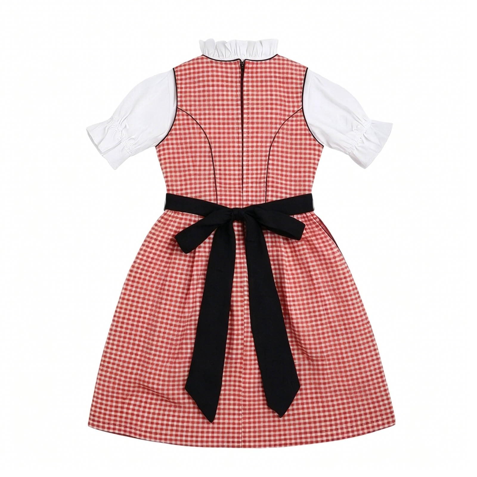 Dirndl Grosse Grössen Lang Damen Große Größen Midi Oktoberfest Outfit Drindl Trachtenmode Für Dirndlkleid Rot Trachten Trachtenkleid Mit Bluse Dirndelkleider Dirndl-Komplettsets
