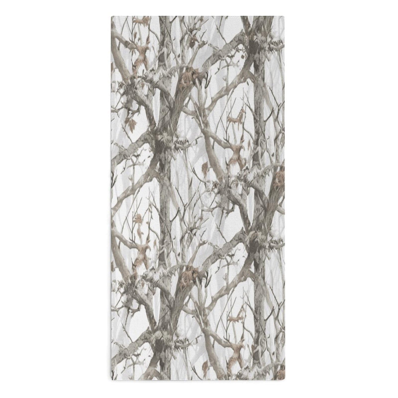 VstaDank White Tree Camo Towel Quick Dry Absorbent Towels for Beach Thin Soft Lightweight Travel Bath Towel Sand Free Super Microfiber Face Towels for Sport Bath Adults