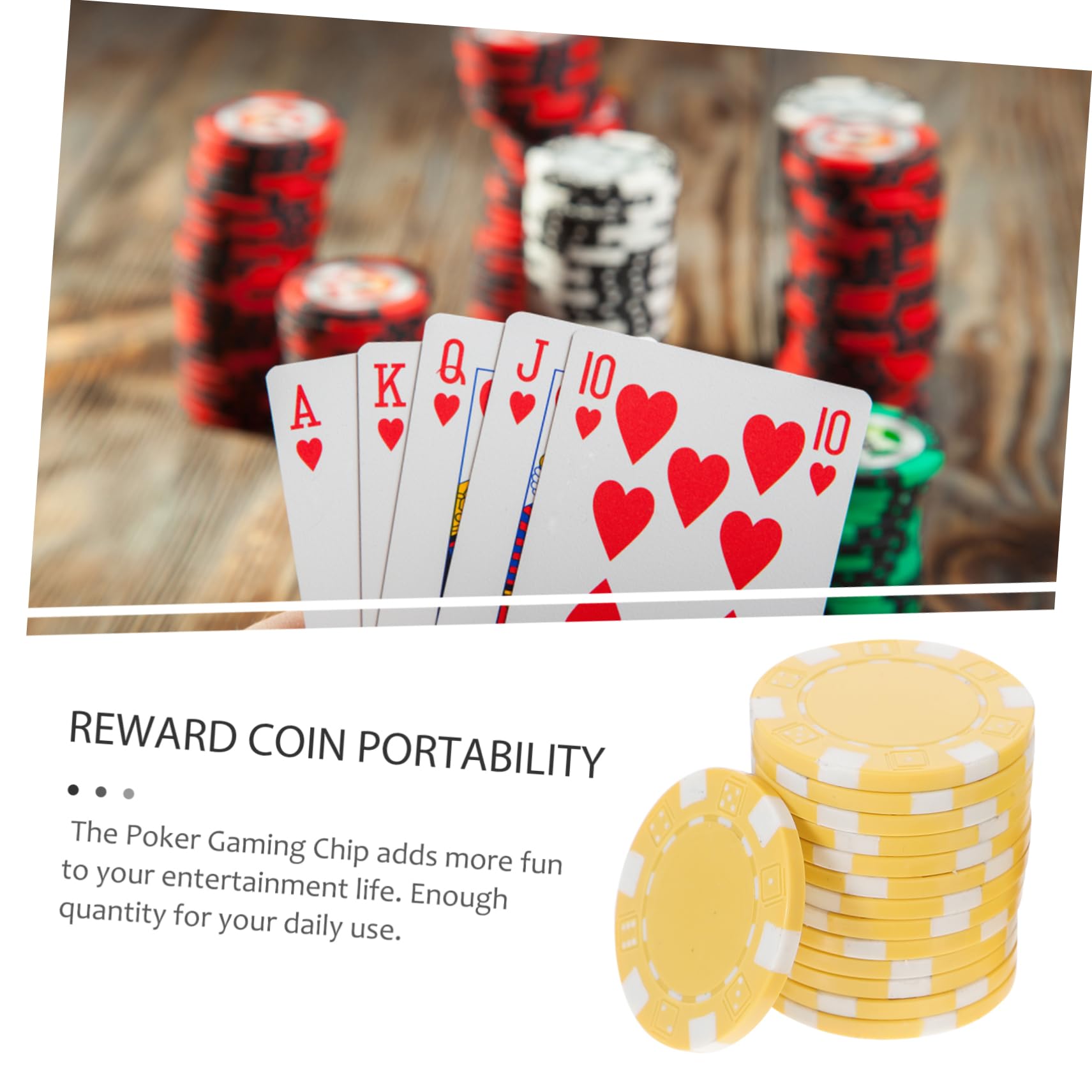 50pezzi Fiches Da Poker Piccole in Plastica Accessori Per Fiches Da Per Poker e Giochi Carte