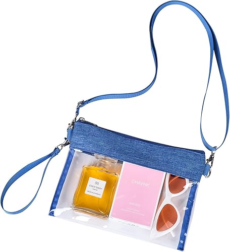 Miniatura 18 de Clear Stadium Approved Crossbody Bag Transparent Tote Purse for Work Concert Sports
