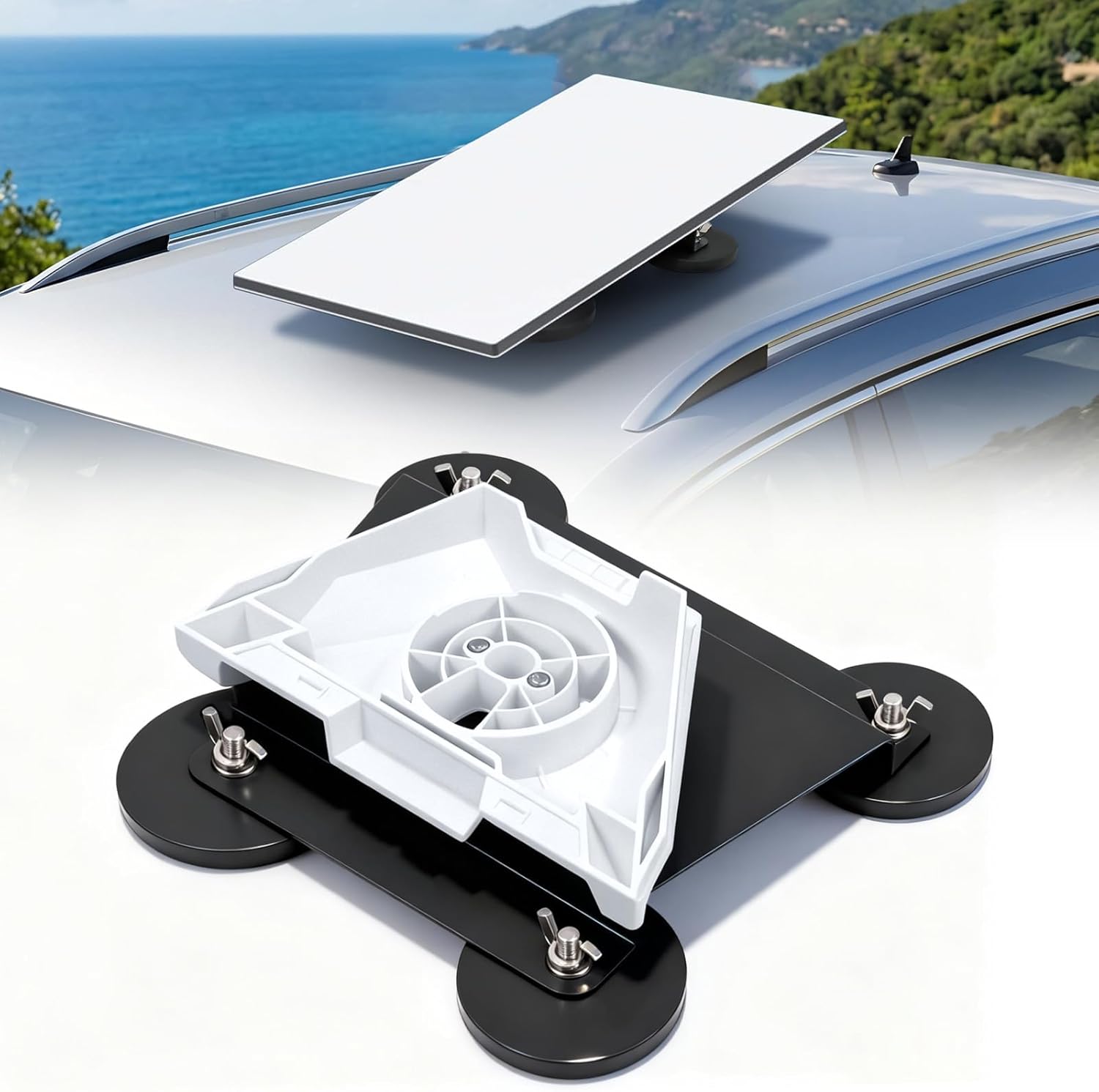 Starlink ミニカールーフマウント Starlink ミニ磁気マウント 車、RV、トラック、バン、ボート用 クイックリリース磁