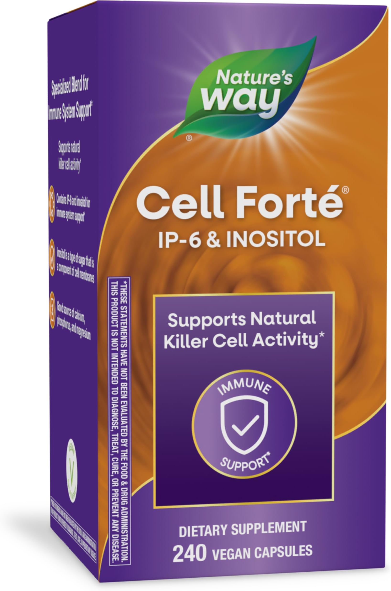 NATURE'S WAY Enzymatic Therapy Cell Forte W/Ip-6, 240 Capsules