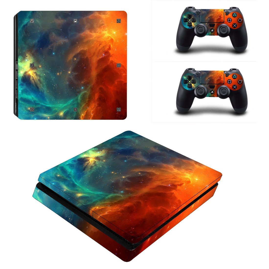 Elton Space Protector Theme 3M Skin Sticker Cover for PS4 Slim Console and Controllers [video game] (B06XJGTY7H) Amazon Price History, Amazon Price Tracker