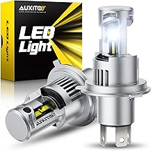 AUXITO 9003 Bulb H4 Bulbs, 44000LM Brighter Ultra-Bright, Plug N Play, Long Lifespan, No Flicker, 99% Compatibility, 2PCS