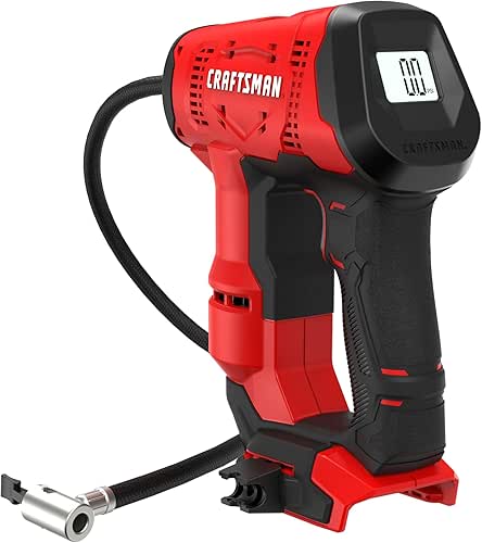 CRAFTSMAN V20 Air Compressor Portable, Cordless Tire Inflator, Up To