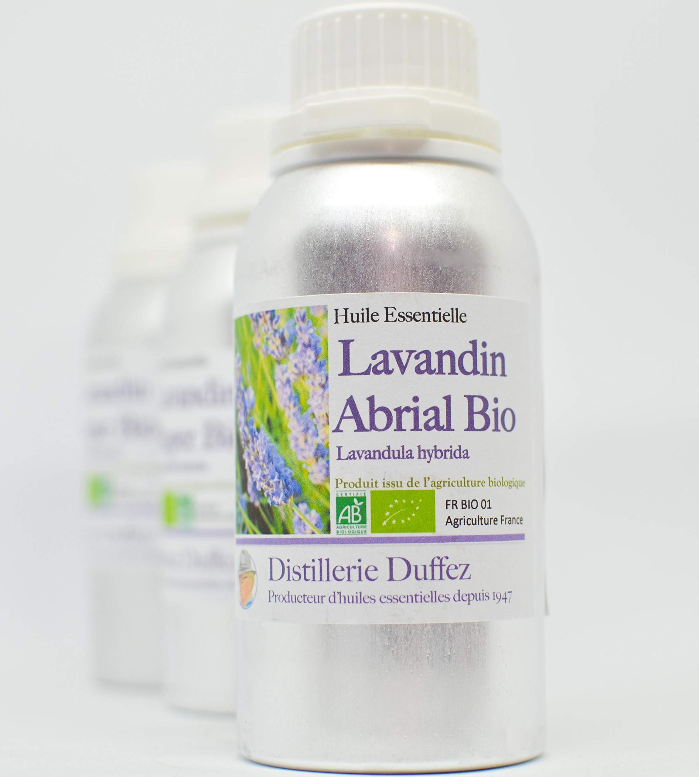 Huile Essentielle De Lavandin Abrial Bio 100% Pure Et Naturelle - Fabrication 100% Française En Drôme Provençale - 250Ml