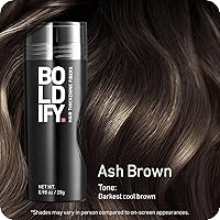 Vista 111 de BOLDIFY - Fibras de pelo para el cabello fino (gris), indetectables, botella de 2 onzas; oculta completamente la pérdida de cabello en 15 segundos