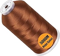 Vista 22 de New brothread - Bobina única de 5000 m de hilo de poliéster para máquina de bordar 40WT para máquinas comerciales y domésticas - Marigold