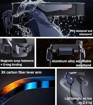 Robotic Exoskeleton Walking Aid, Powered Leg Assistance, Adjustable Waist/Leg Circumference, With Positioning Function, for Improve Walking Ability/Leg Rehabilitation M