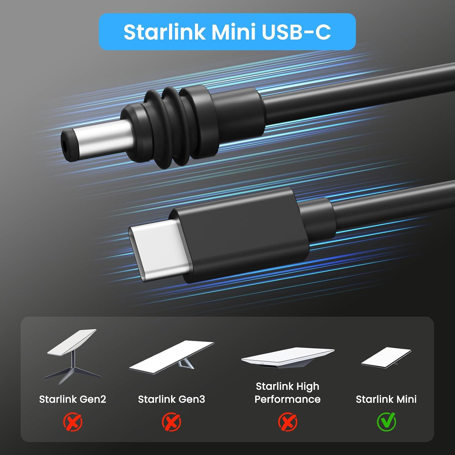 for Starlink Mini USB Cable 6.5FT image 2