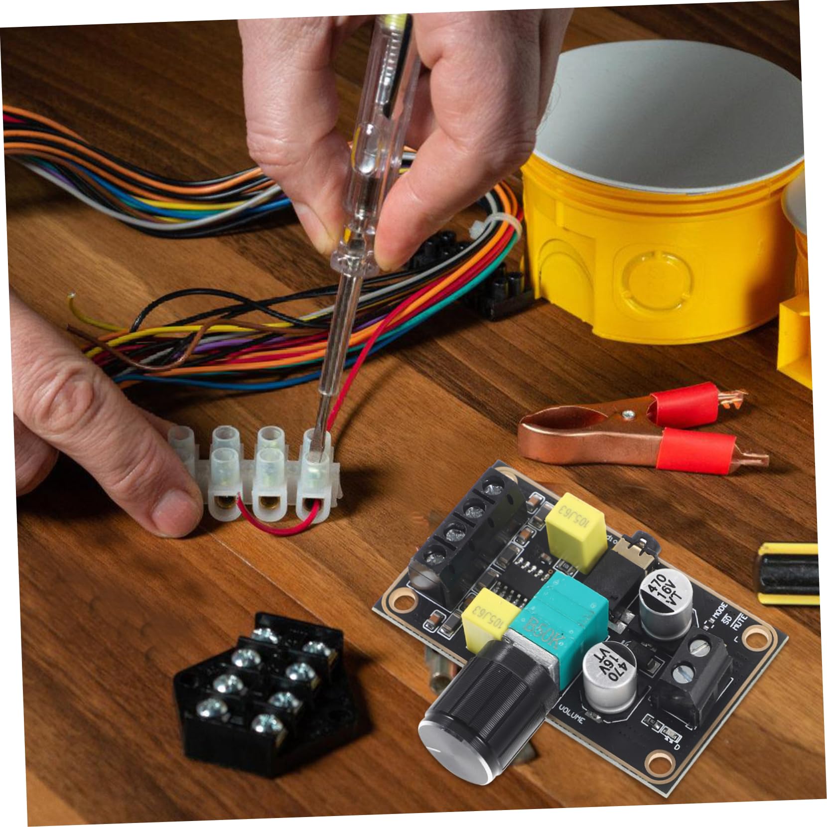 VILLCASE Mini Audio Amplifier Board Module for Projects High Efficiency Compact Design for Home Outdoor Events Enthusiasts