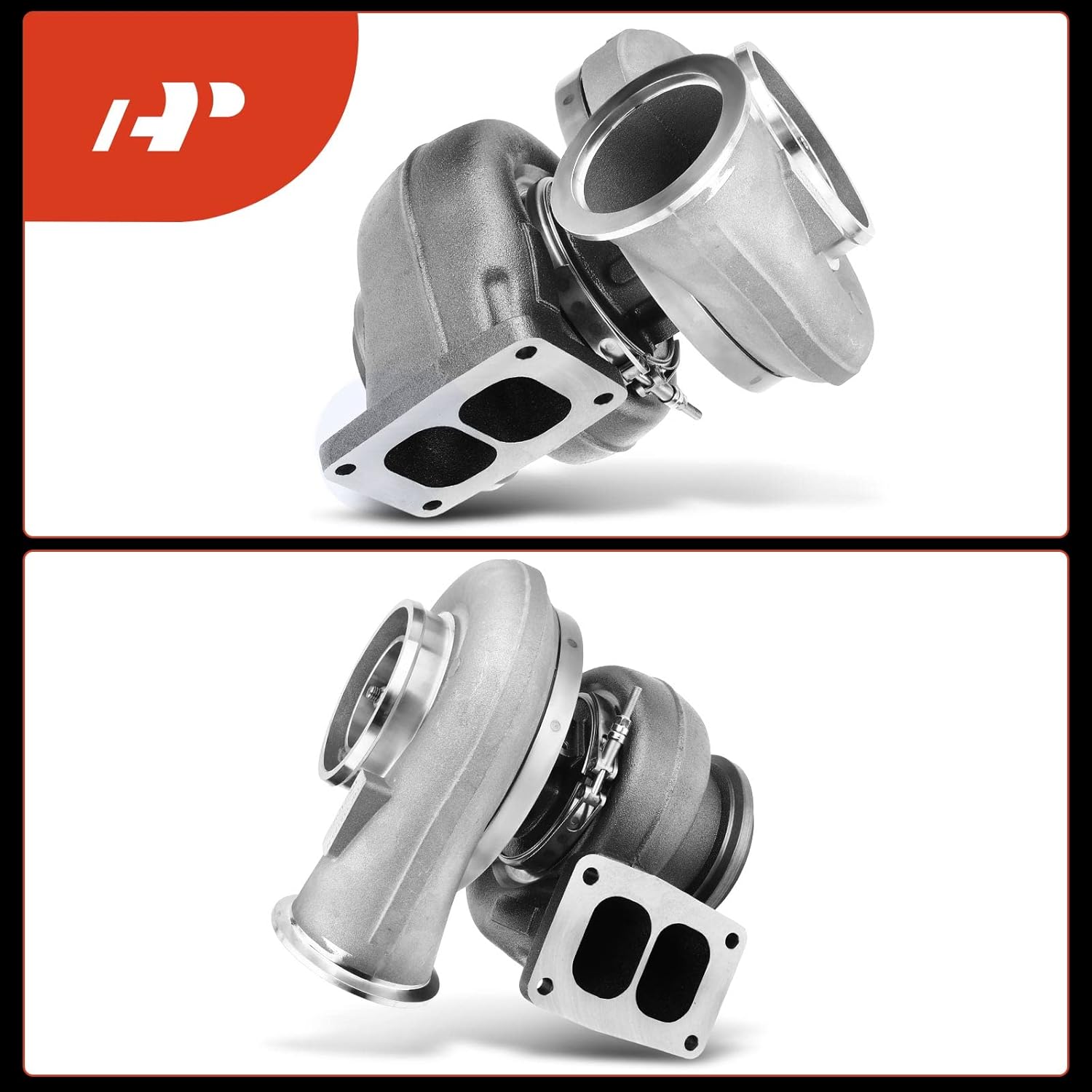 A-Premium Complete Turbo Turbocharger Kit, with Gasket, Compatible with Detroit Diesel Series 60 12.7LD 2000-2008, Replace# 171702, 23518588, 23518597