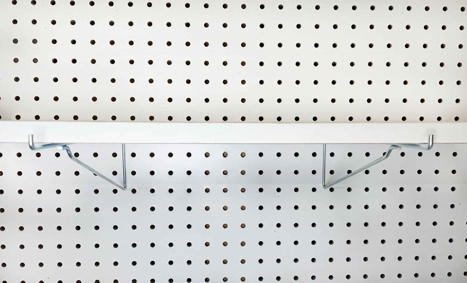 8 Pack 16" Metal Peg Garage Hanger Shelf Brackets for 1/8" to 1/4" Pegboard