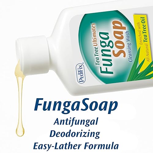Miniatura 6 de PediFix FungaSoap Lavado Limpiador de Árbol de Té  Gel de Baño Antifúngico y Jabón para Pies  Limpiador de Aceite de Árbol de Té Completamente