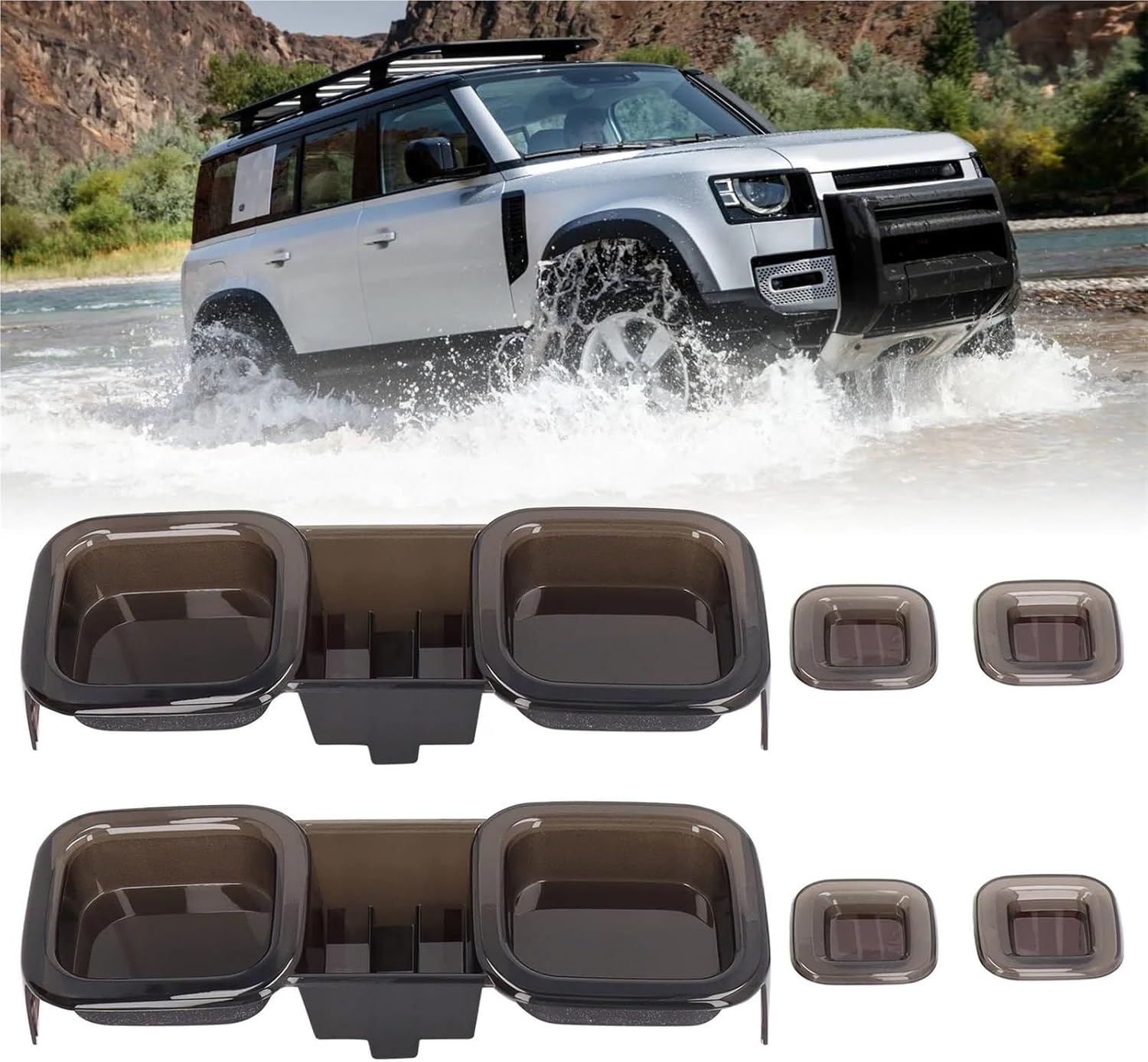 Car Tail Light Cover Decorative Replacement Compatible For Land Rover Defender 110 L663 2020 Up Rear Brake Light Cover Tail Light Shade