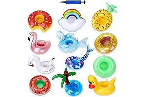 Mermaid & Whale Inflatable Drink Holder (12-Pack)