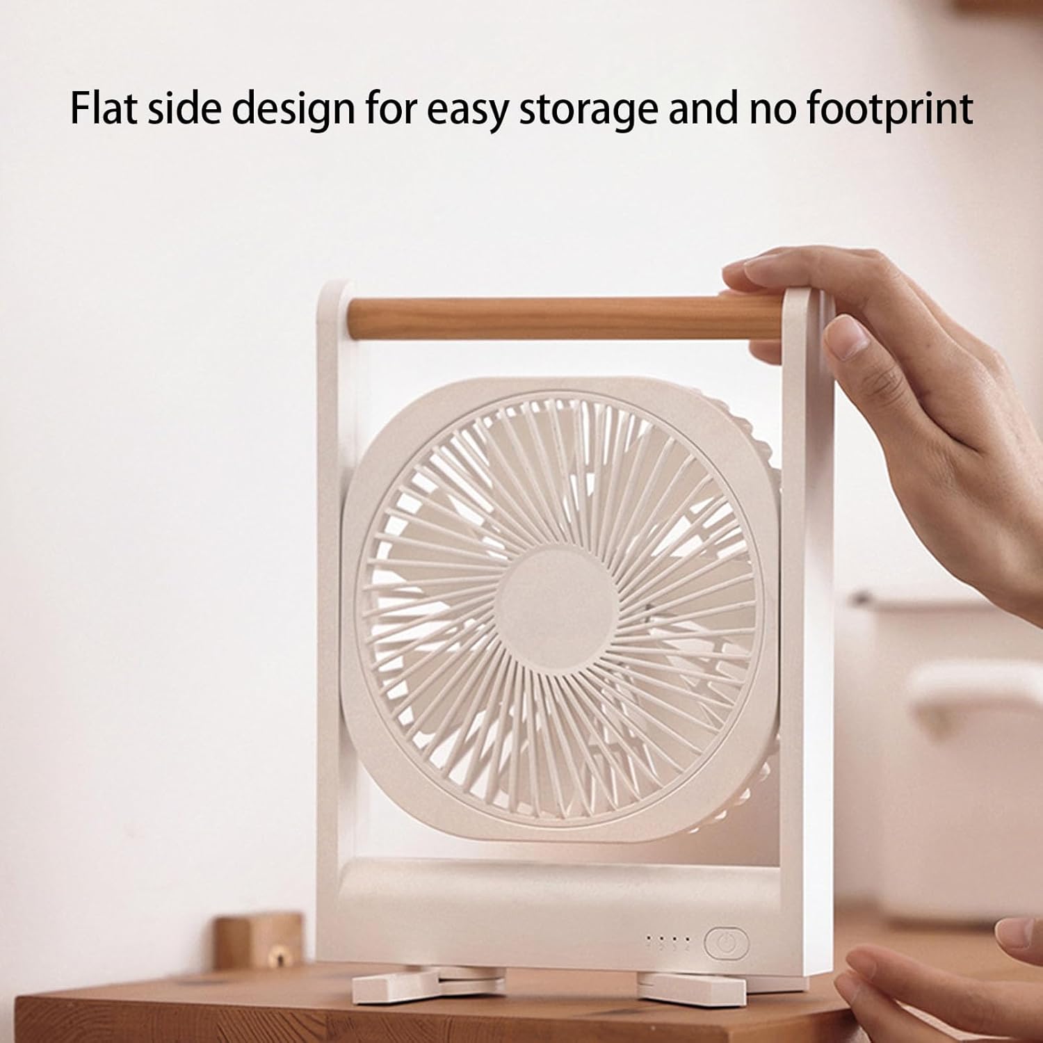 Rechargeable Small Fan With USB Charging And 4 Speed Adjustable Texture Suitable For Quiet And Efficient Cooling USB Electric Fan
