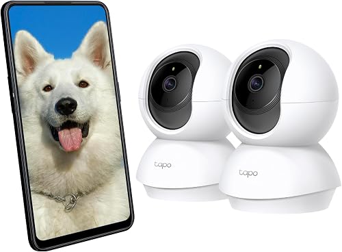 Tapo C200P2 Pan/Tilt Home Security Wi-Fi Camera (Pack of 2)