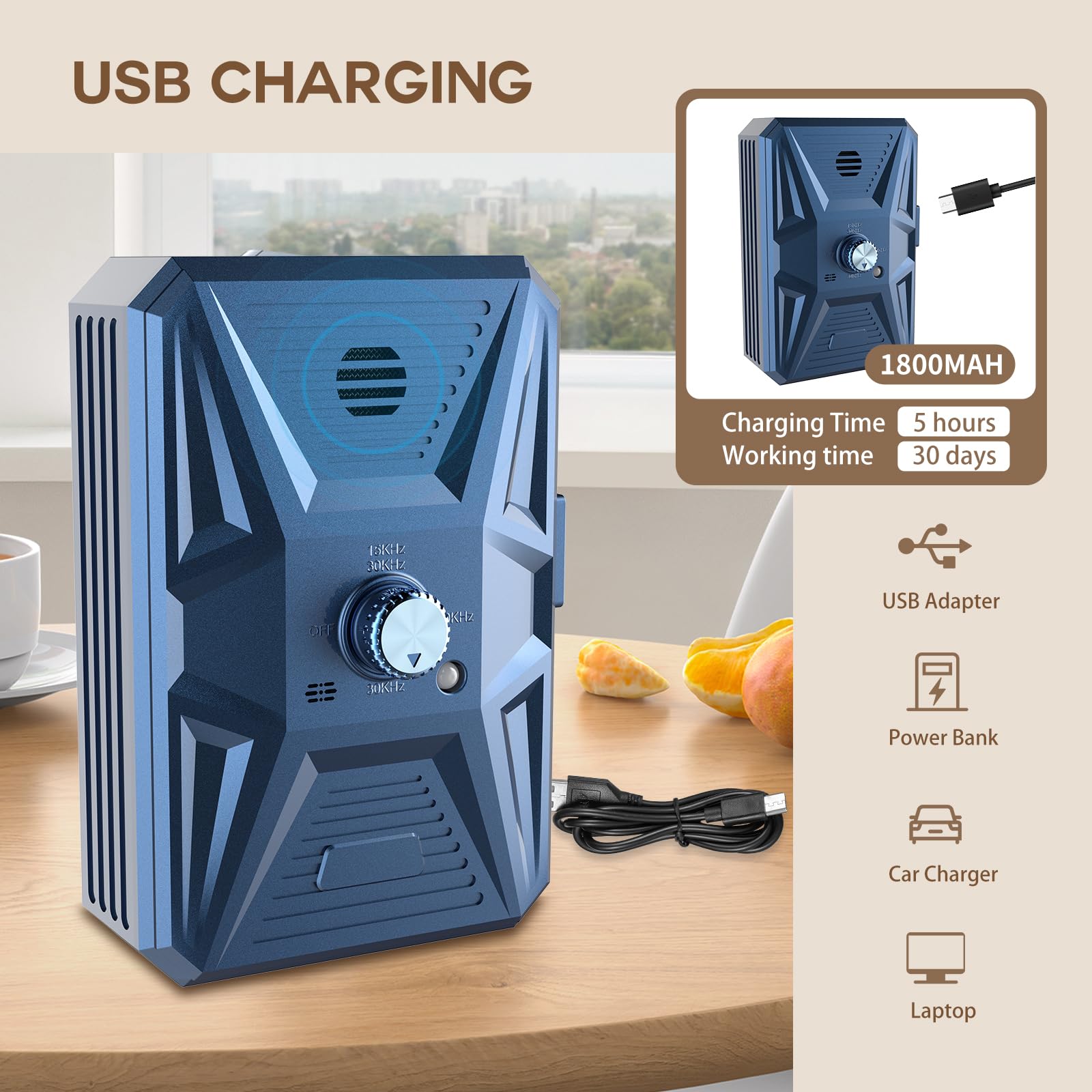 Bubbacare Anti Bell Ultraschall Gerät Für Hunde - 3 Stufen 33ft Reichweite