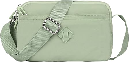 Crossbody Purse for Women, Nylon Waterproof Shoulder Purse, Messenger and travelling Bag Lightweight, Long Strap