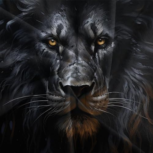 Miniatura 8 de GYORI Juego de funda de edredón de león, juego de ropa de cama de 3 piezas, tamaño King, incluye funda de edredón, fundas de almohada con diseño de