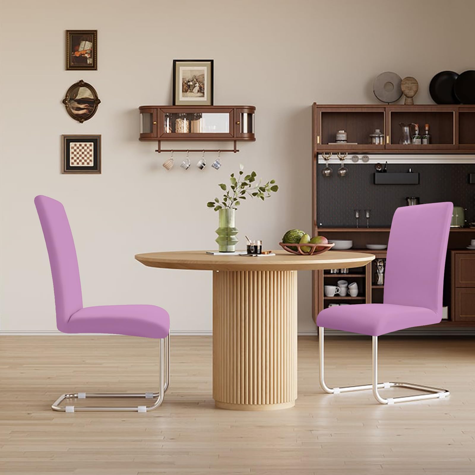 Stretch-Stuhlhussen 2er Set – Elastisch, Waschbar, Für Esszimmerstühle, Größe Ca. 36-50 Cm Sitzfläche