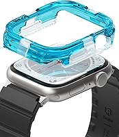 Vista 1 de Ringke Fusion Bumper compatible con Apple Watch, Apple Watch Series 9, 8, 7 (1.772 pulgadas) y Apple Watch SE, 6, 5, 4 (1.732 pulgadas) de doble