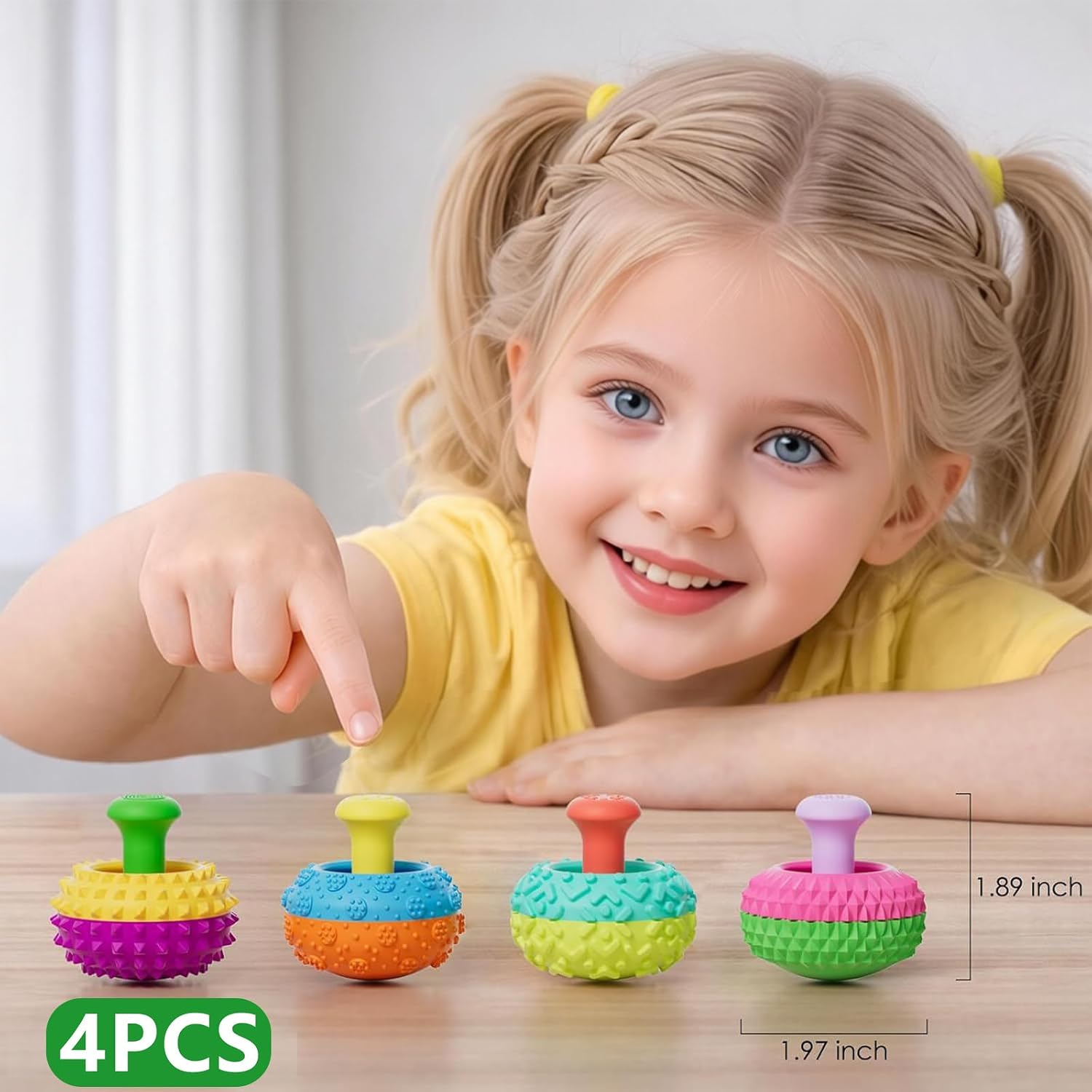 4Pcs Silicone Thumb Rocker Fidget Toys for Adults Stresstoy Homestay Handy Grip Familygadget Multicolor One Size image 3