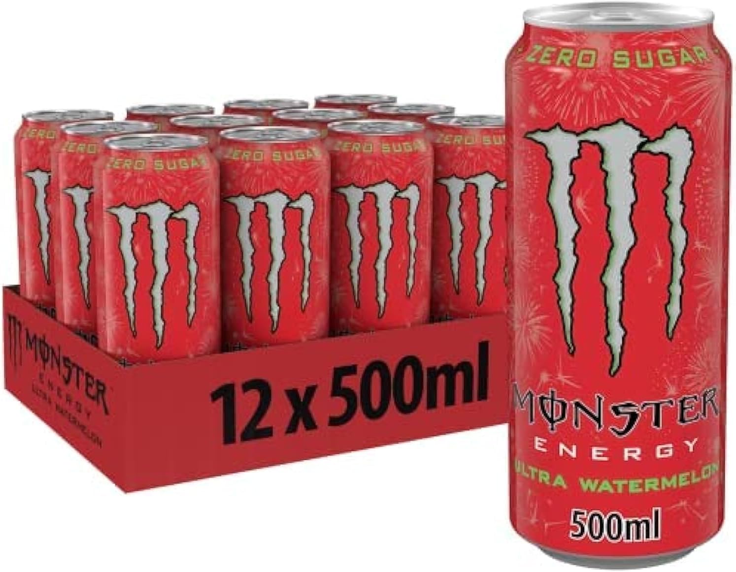 (12 Pack) Monster Energy - Ultra Watermelon - 12 x 500ml