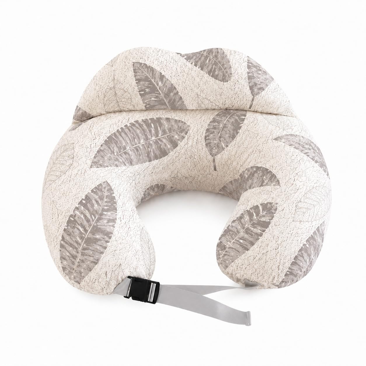 KiPuppi Nursing Pillow for Breastfeeding, Adjustable Waist Strap Nursing Cushion with Removable Washable Cover, Breathable Feeding Pillow, Soft PP Cotton Support for Mum and Baby