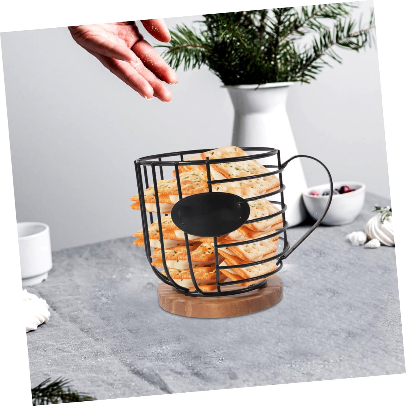 Coffee Capsules Holder Organizer Elegant Design Construction for Kitchen and Office Desktop Storage Efficient Space Utilization Small Cover