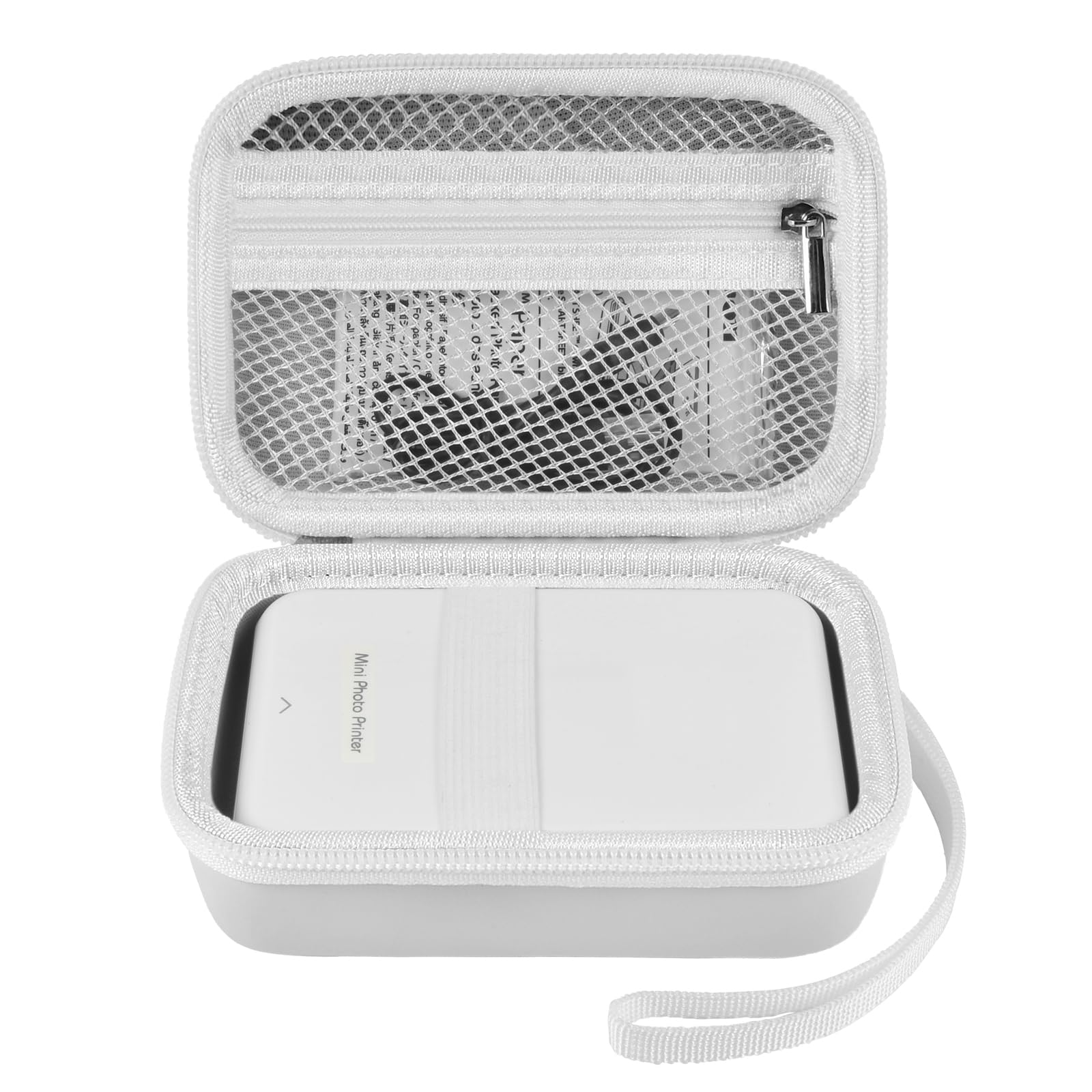 AgainmoreCase Compatible with Canon Ivy 2 Mini Photo Printer/for Ivy CLIQ+2 CLIQ 2 CLIQ+, Mobile Wireless Bluetooth Instant Camera Printer Cover fits Photo Paper & Cable(Case Only)-White