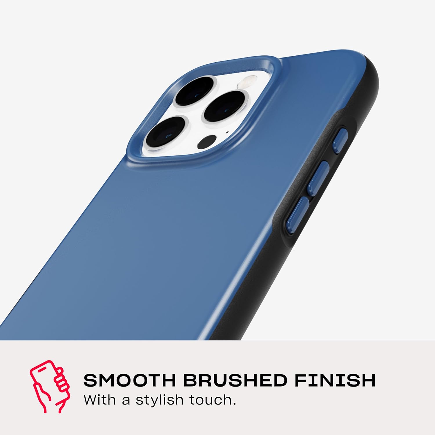 Tech21 EvoDusk for iPhone 16 Pro Compatible with MagSafe - Impact Protection Case 15x Military Standard Tested - in Blue/Black