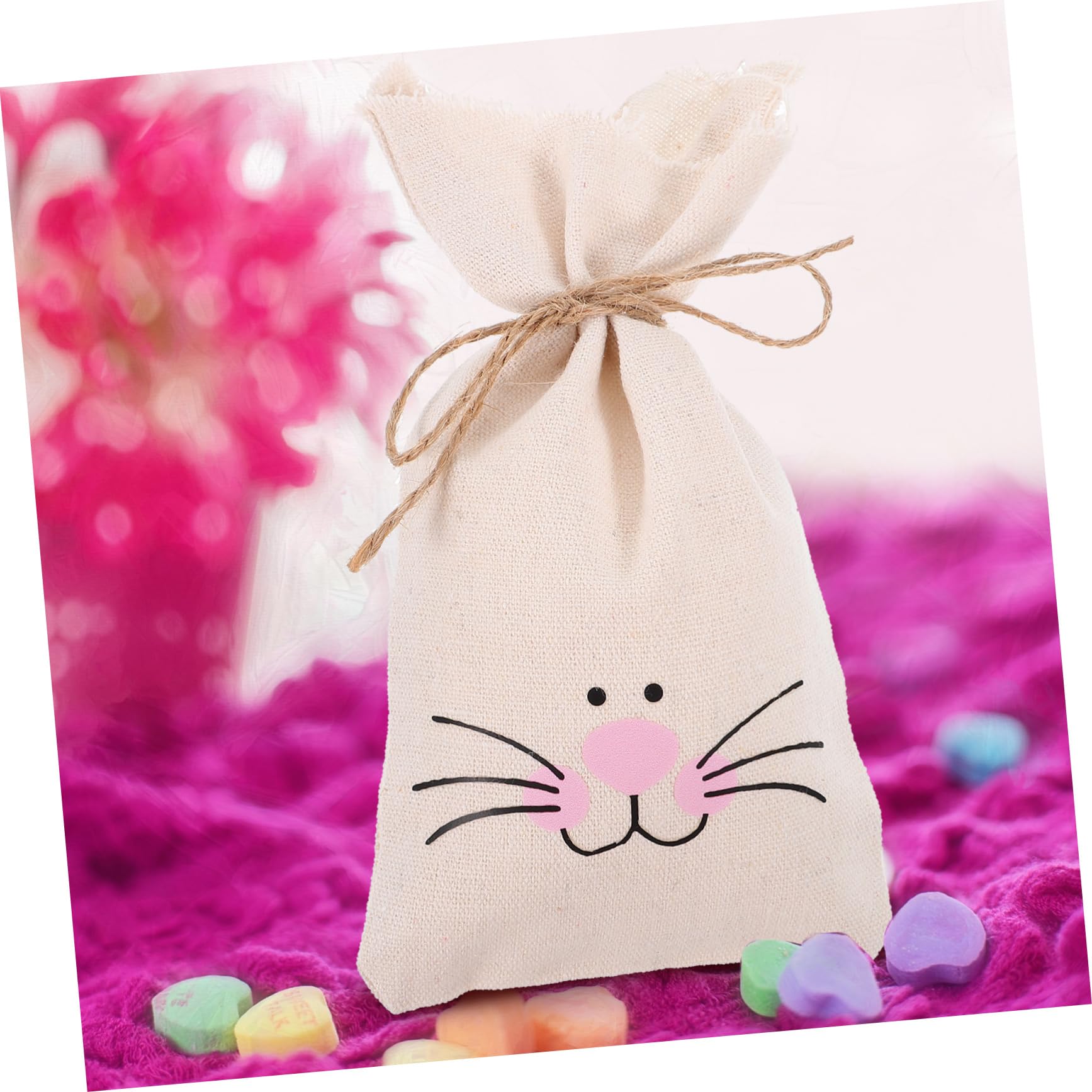 Cabilock 3 Juegos Bolsa De Dulces Bolsas De Embalaje De Tratar Bolsas Titulares De Dulces Bolsas De Recuerdos Para Fiestas De Cumpleaños Canasta De Pascua Lino 10 Uds * 3