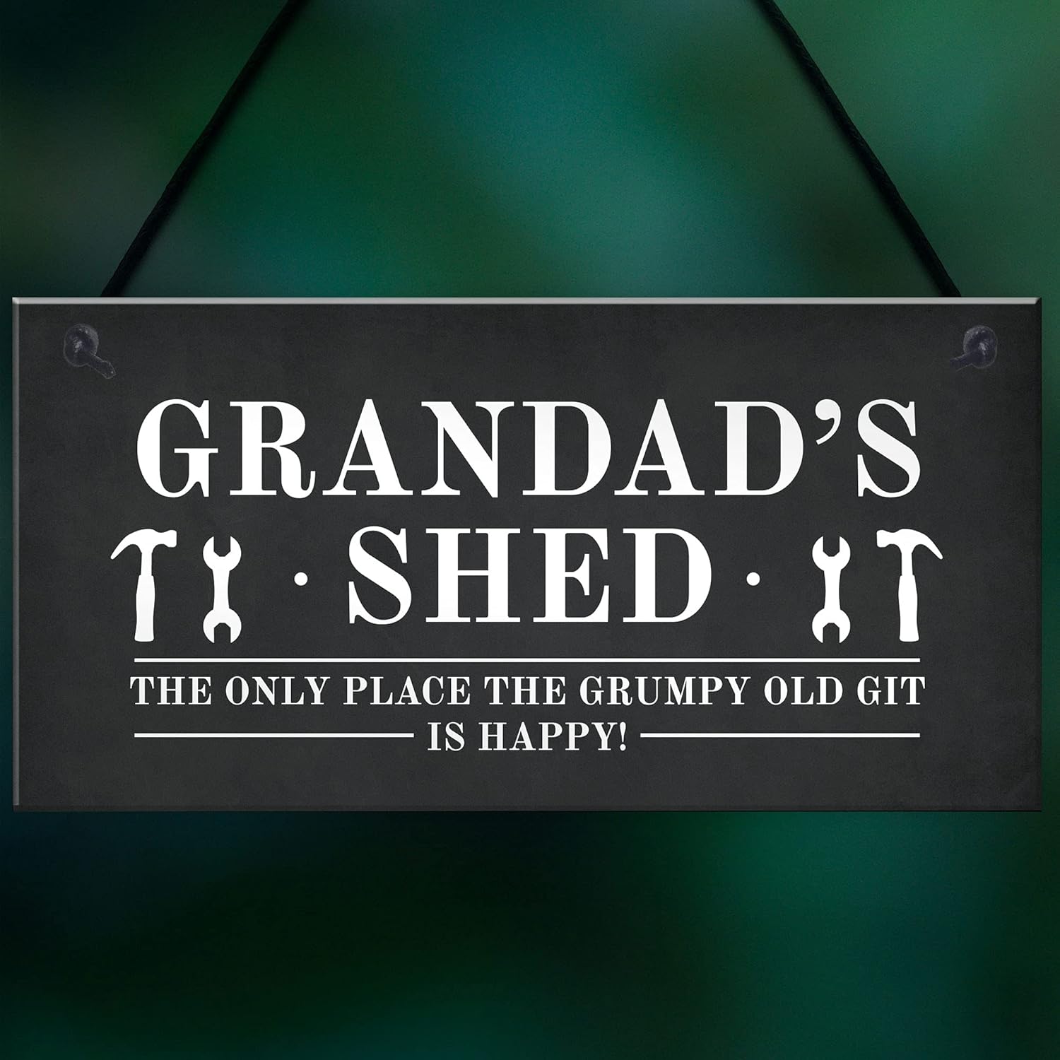 RED OCEAN Funny Grandads Shed Sign Hanging Garden Man Cave Plaque For Him