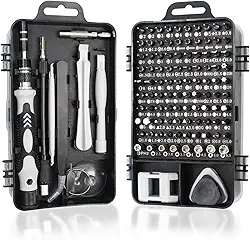 Conjunto de chaves de fenda com mini precisão, conjunto 115 em 1, kit de ferramentas de reparo profissional com driver magnético para celular, computador, laptop, relógio, PS4 e outro