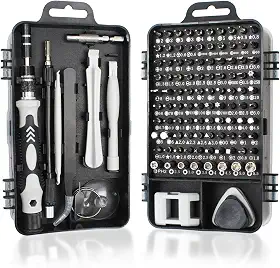 Conjunto de chaves de fenda com mini precisão, conjunto 115 em 1, kit de ferramentas de reparo profissional com driver magnético para celular, computador, laptop, relógio, PS4 e outro