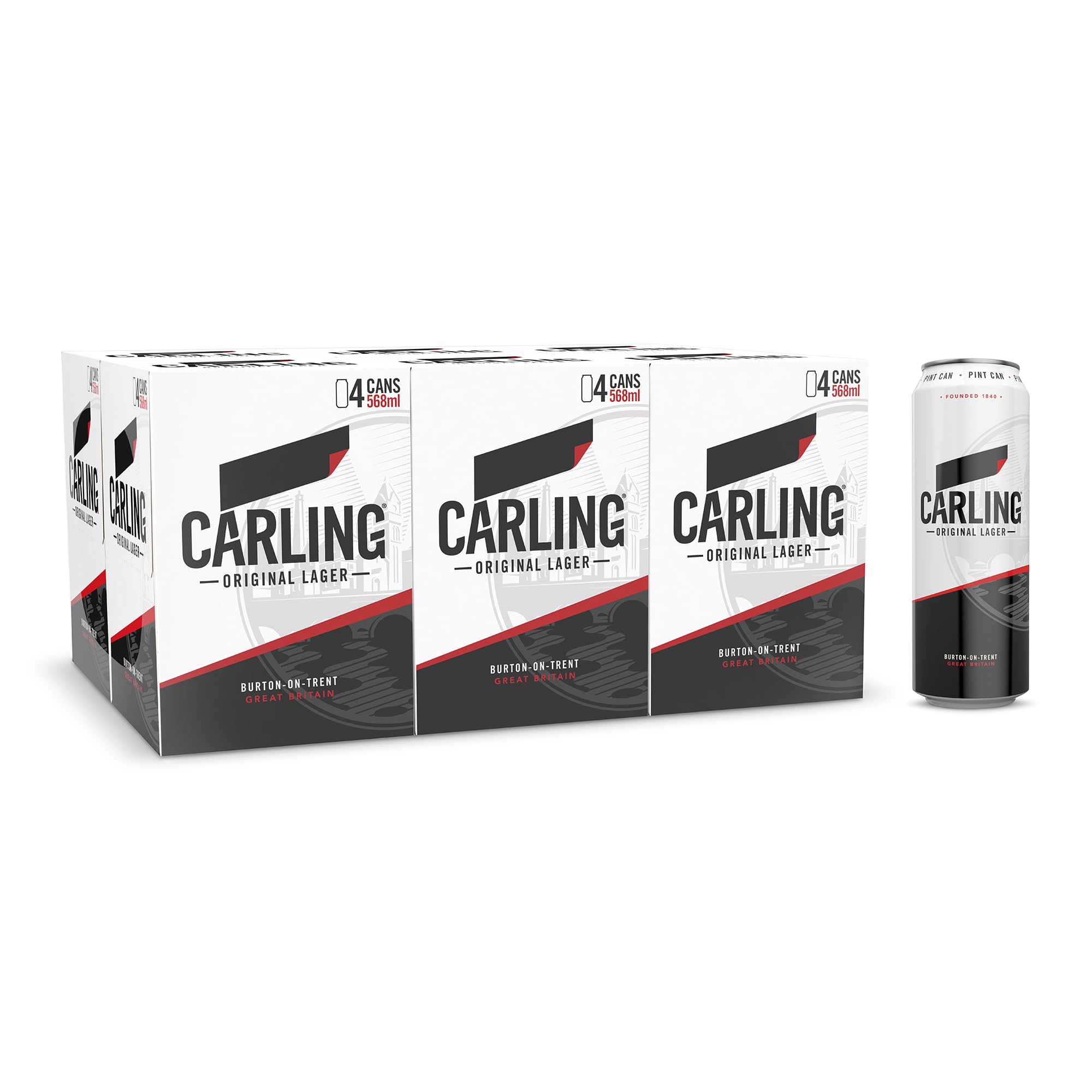 Carling Original Lager Beer Pint Cans (24 x 568 ml)