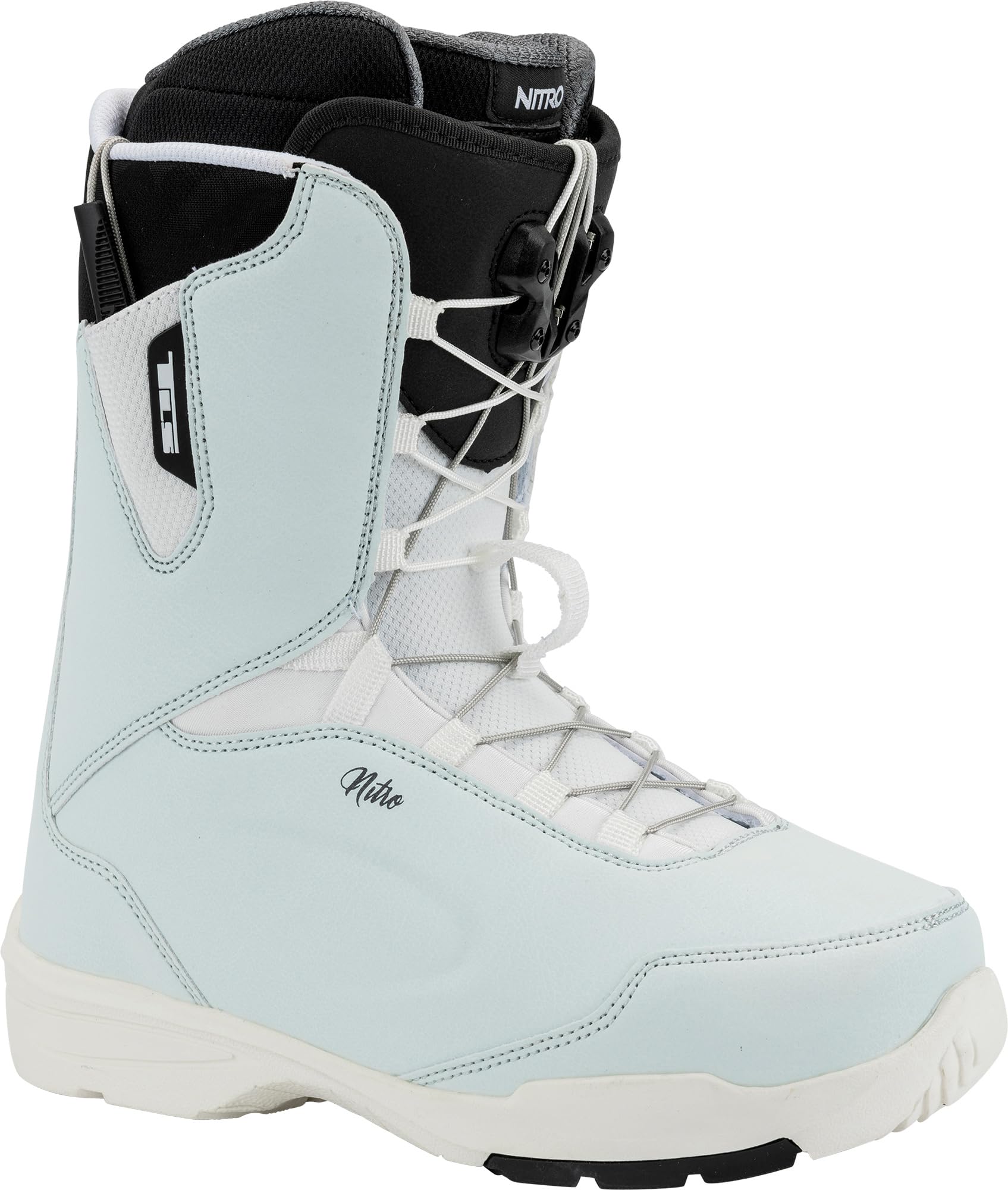 Nitro Scala Boa Womens Snowboard Boots, Ice-White, 7 (24.5)