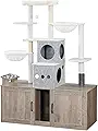 HOOBRO Cat Tree with 47.2" Dual Litter Box Enclosure - product image