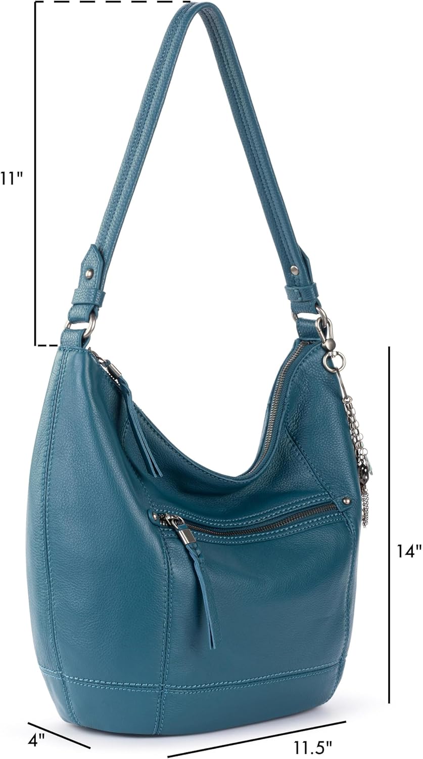 The Sak Sequoia Leather Hobo Bag - Large Slouchy Shoulder Purse, Zip Pocket image 2