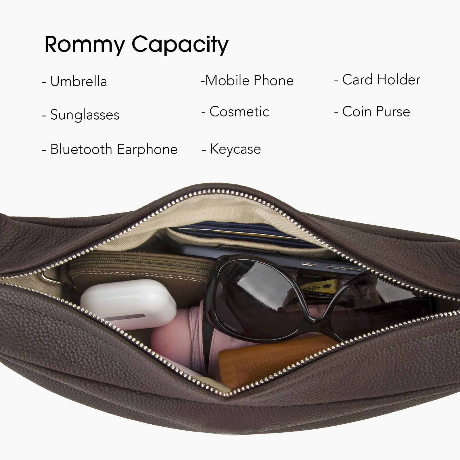 DONNAIN Torby na ramię z prawdziwej skóry crossbody damskie, minimalistyczny styl, na co dzień, torby na klatkę piersiową z szerokim paskiem