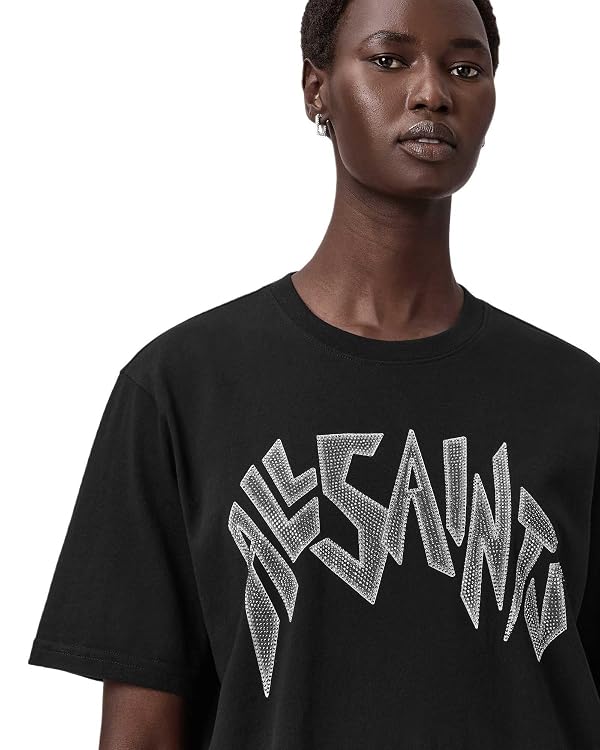 AllSaints Women's Zinc Bf Tee Black Size XS by AllSaints - Used condition - Image 2