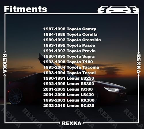 Miniatura 3 de Rexka Juego de 10 clips de barra de bloqueo para manija de puerta para Toyota 69293-12050 69293-12060 Camry, Previa, T100, Tacoma ES250, ES300,