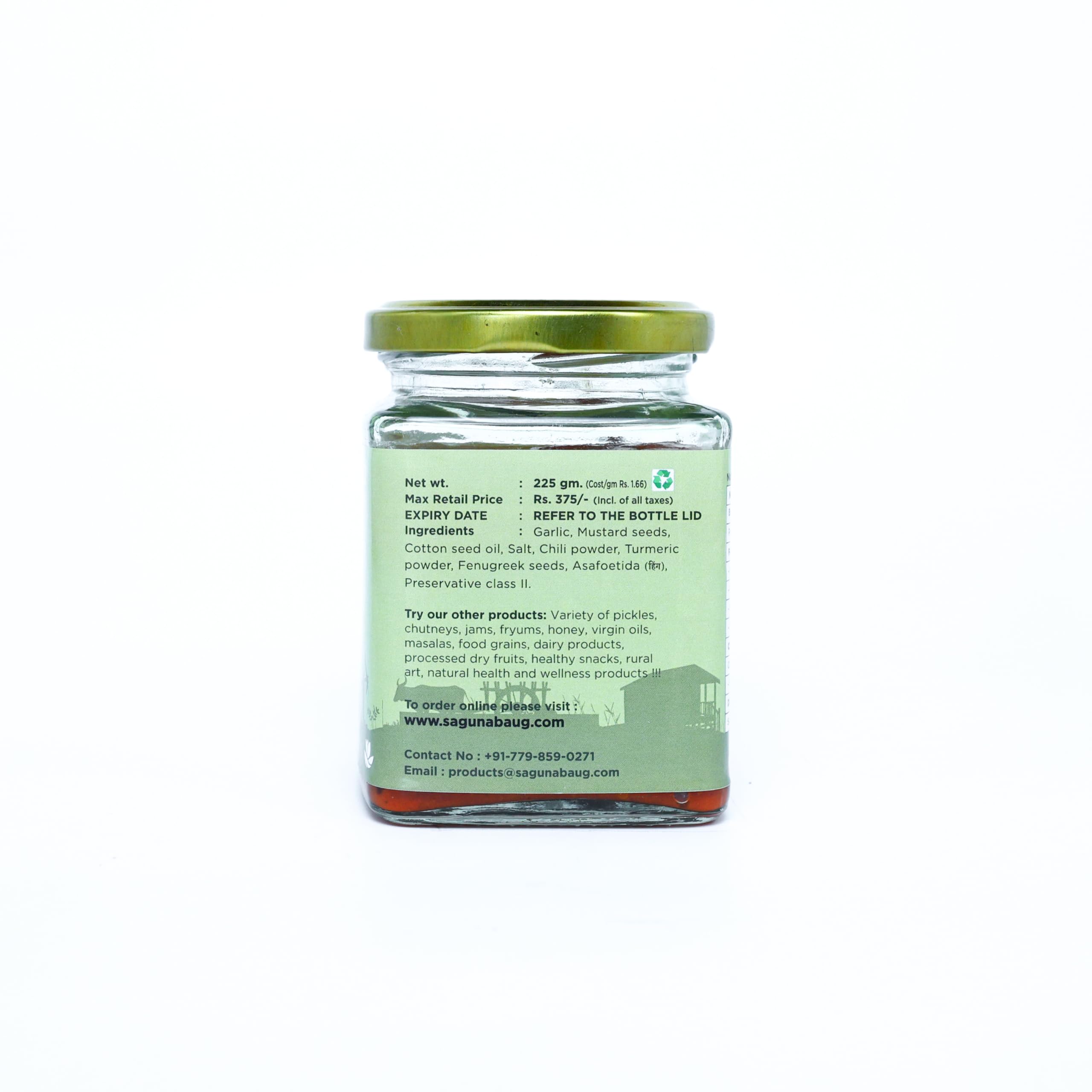 Saguna Baug Garlic Pickle - 225 gm 2
