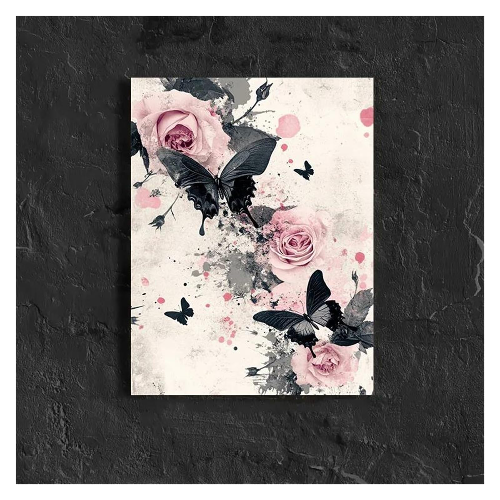 Toile papillons et fleurs : réveillez vos murs vides avec cet art abstrait